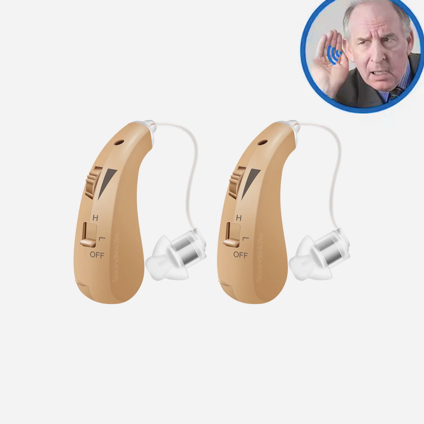 Rechargeable BTE Hearing Aids (Pair Of 2)